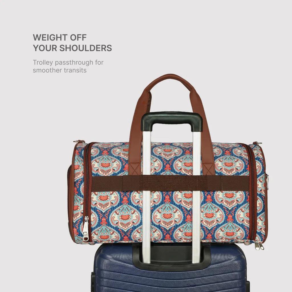 Kovil Blue Weekender Duffle Bag — photo 6