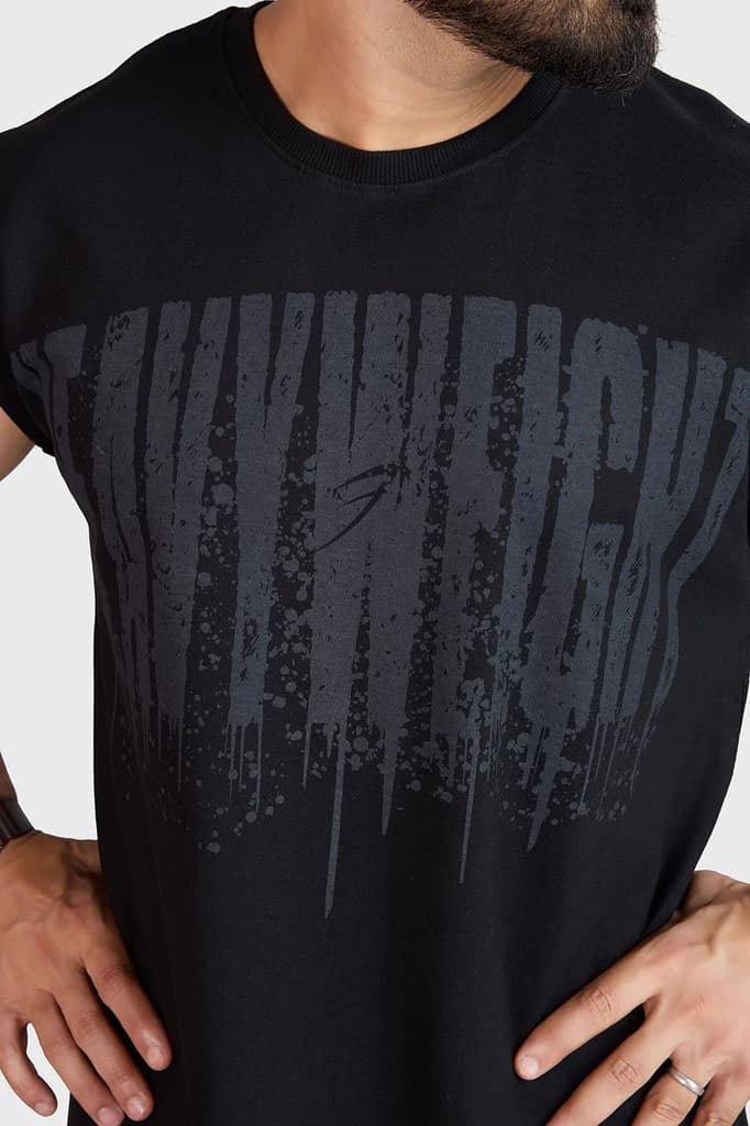 Heavyweight Capsleeves Tank Black — photo 4