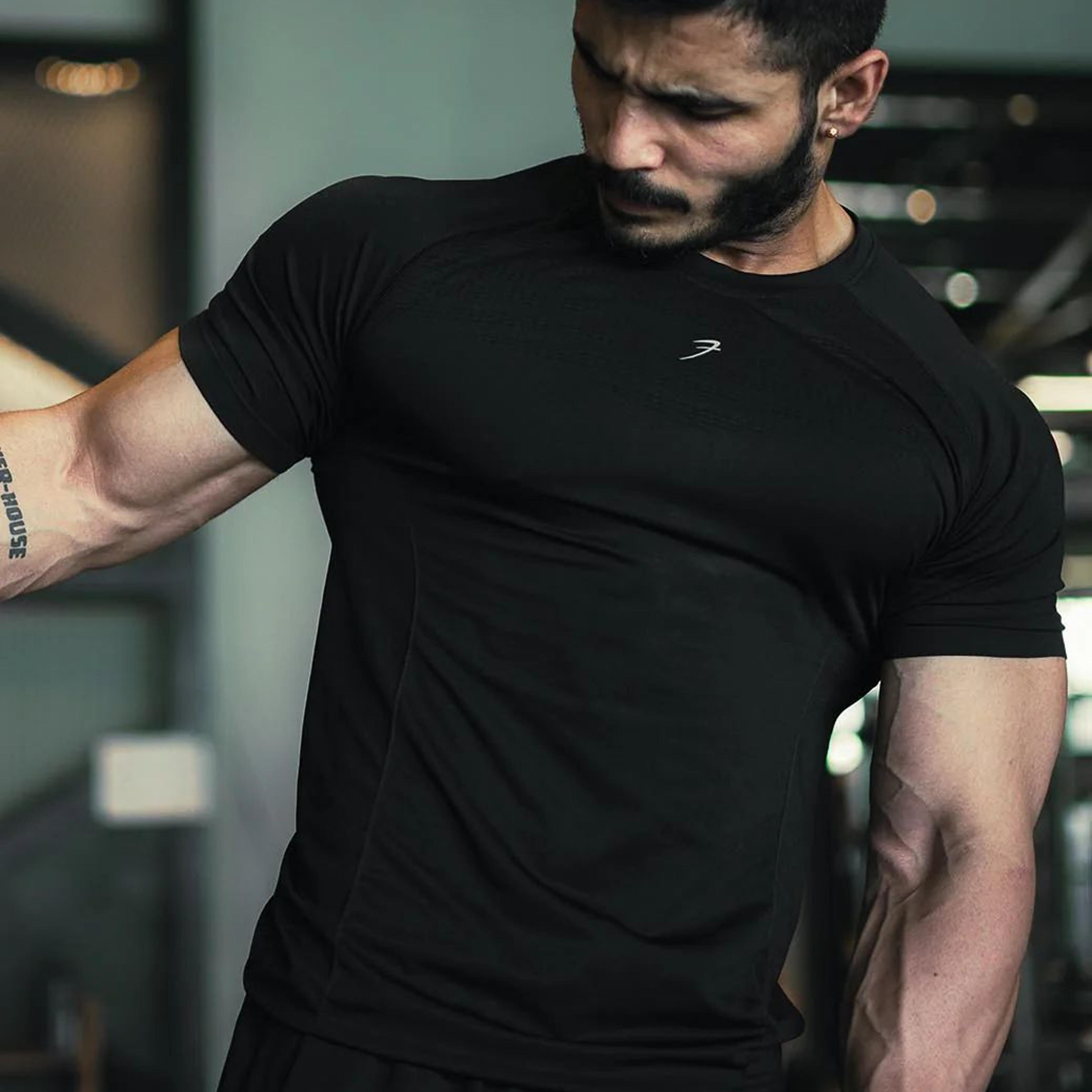 Power Seamless T-shirt Black/Logo