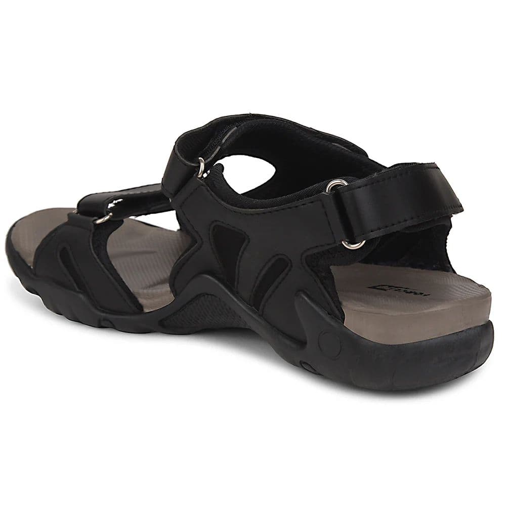 Force 10 Black Sporty Casual Sandal For Men 8141-20 By Liberty — photo 4