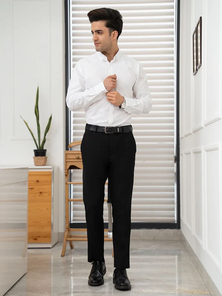 Dobby Button-Down Formal Shirt for Men | Premium & Minimalist Design — photo 5