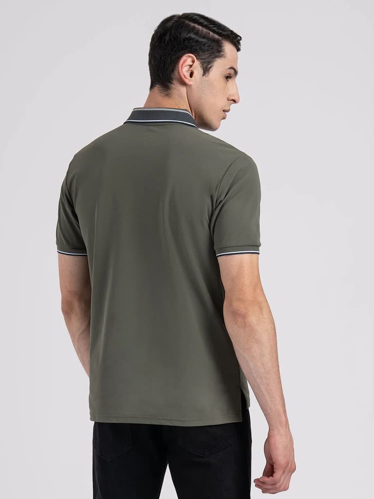 Jacquard Collar Polo T-shirt for Men | Premium Comfort | Sharp Look — photo 3