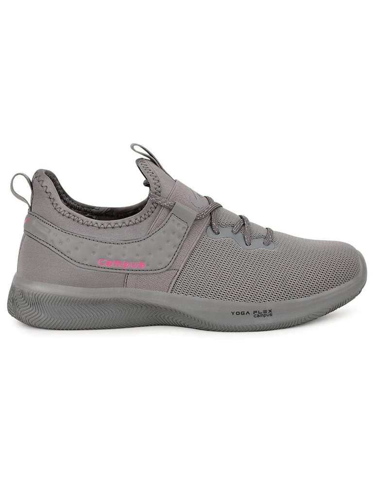 SHERRY Grey Women's Walking Shoes — Grey / 4