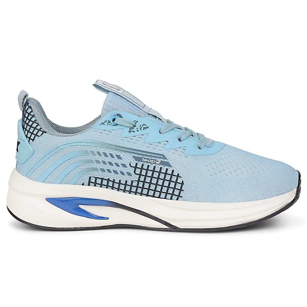 Leap7x Sky Blue Sports Lacing Running Shoes For Men KAPSTER-1 By Liberty — photo 2