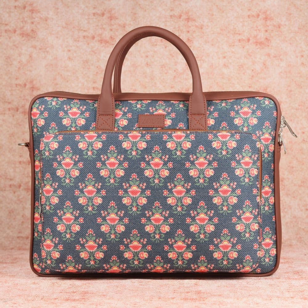 Mughal Garden Print Laptop Bag