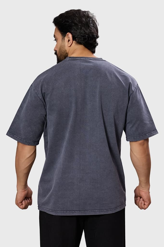 Shadow Washed Oversized T-shirt Dark Grey — photo 6