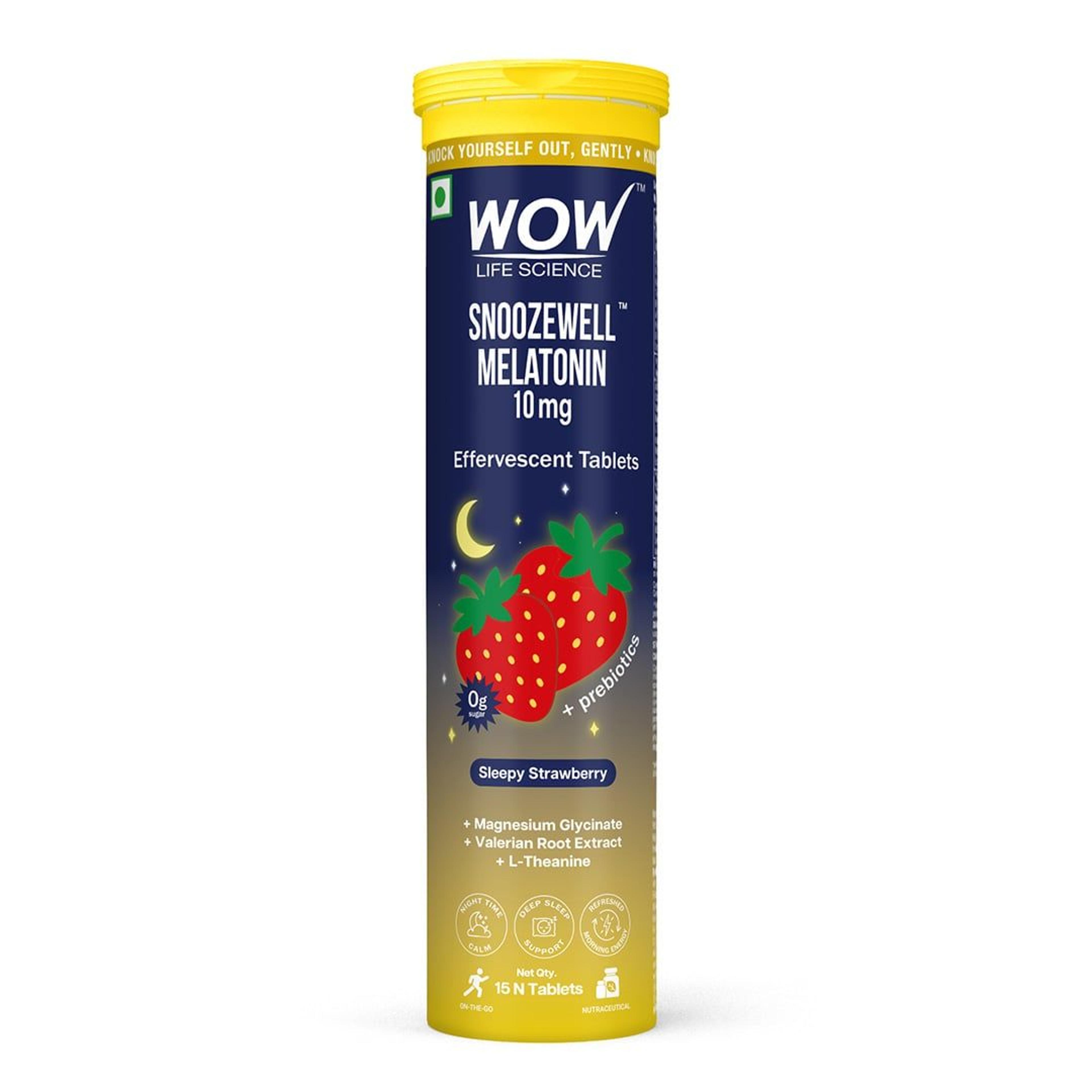 Snoozewell Melatonin Effervescent Tablets Promotes Relaxation