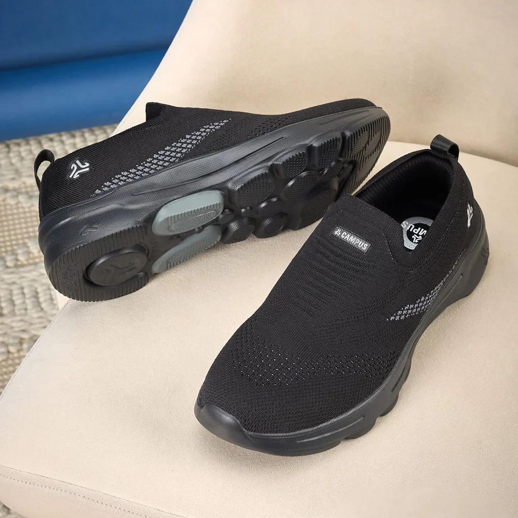 CABRO Black Men's Walking Shoes