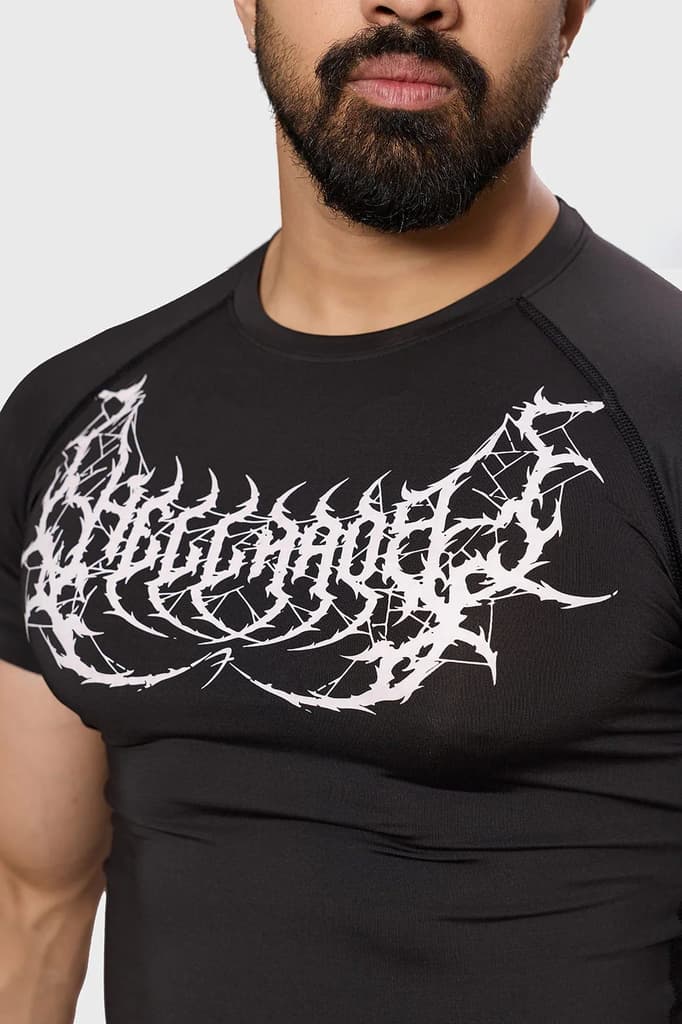 Hellborn Compression T-shirt Black/White — photo 4