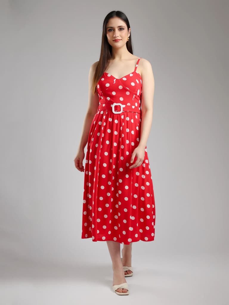 Azira Polka dot Midi Dress — photo 5