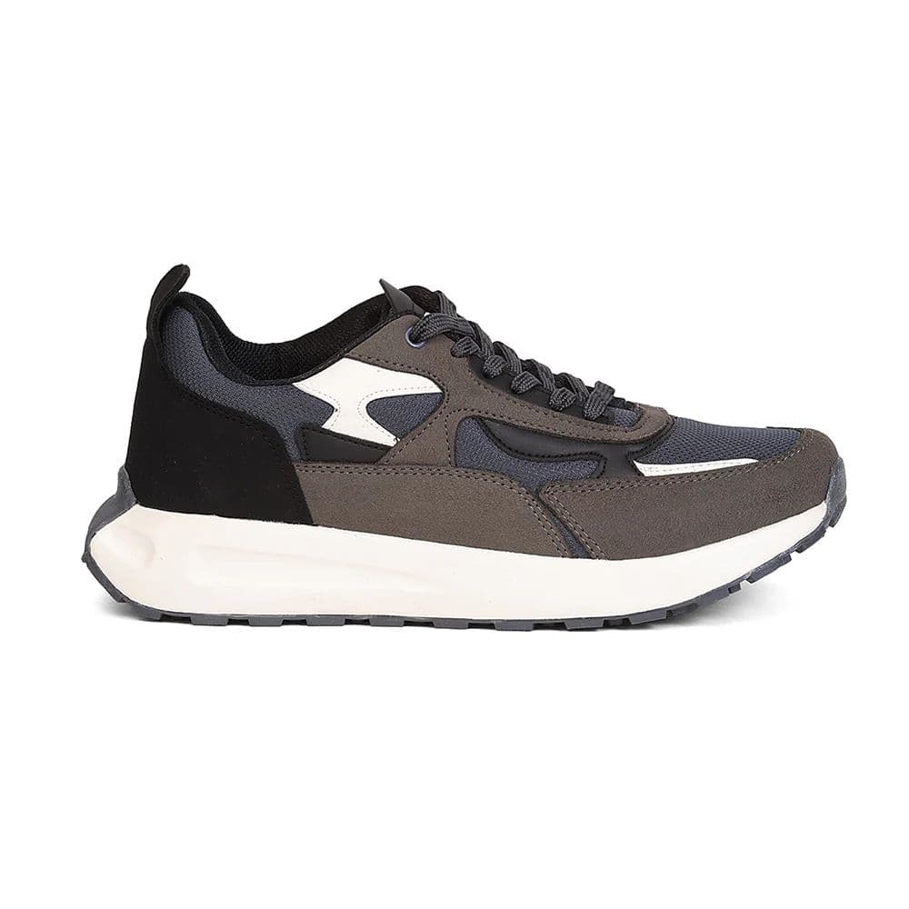 Leap7X ZLP-XM-27 Grey Lacing Sports Running Shoes for Men By Liberty — photo 2