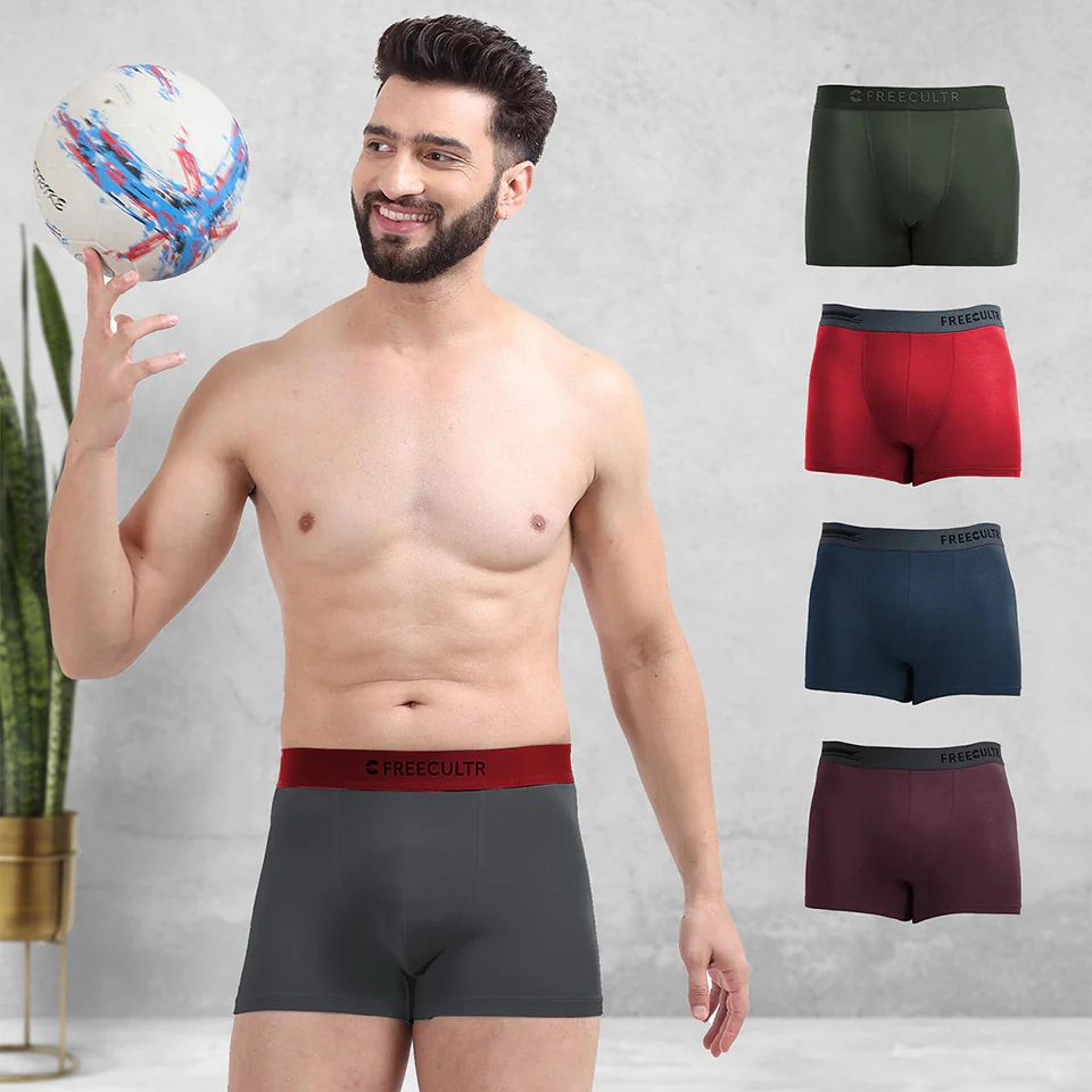 Men's Anti-Bacterial Micro Modal Trunk with Luxury (Pack of 5)
