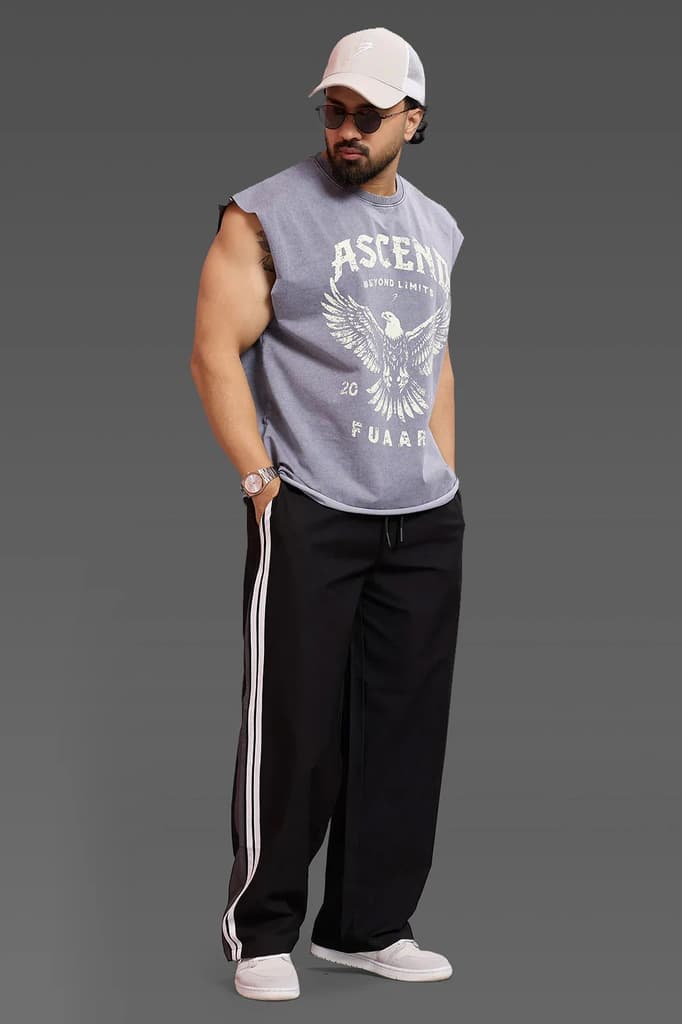 Ascend Washed Capsleeve Tank Light Grey — photo 2