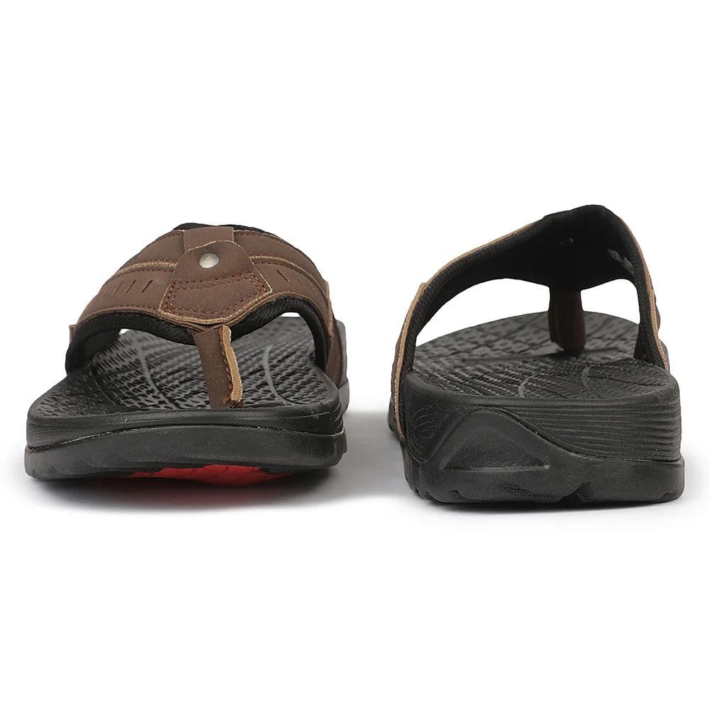 Leap7X VELOCITY-1 EVA Brown Casual Slippers for Men by Liberty — photo 7