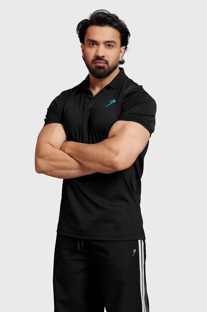 Obsidian Polo T-shirt Black — photo 6
