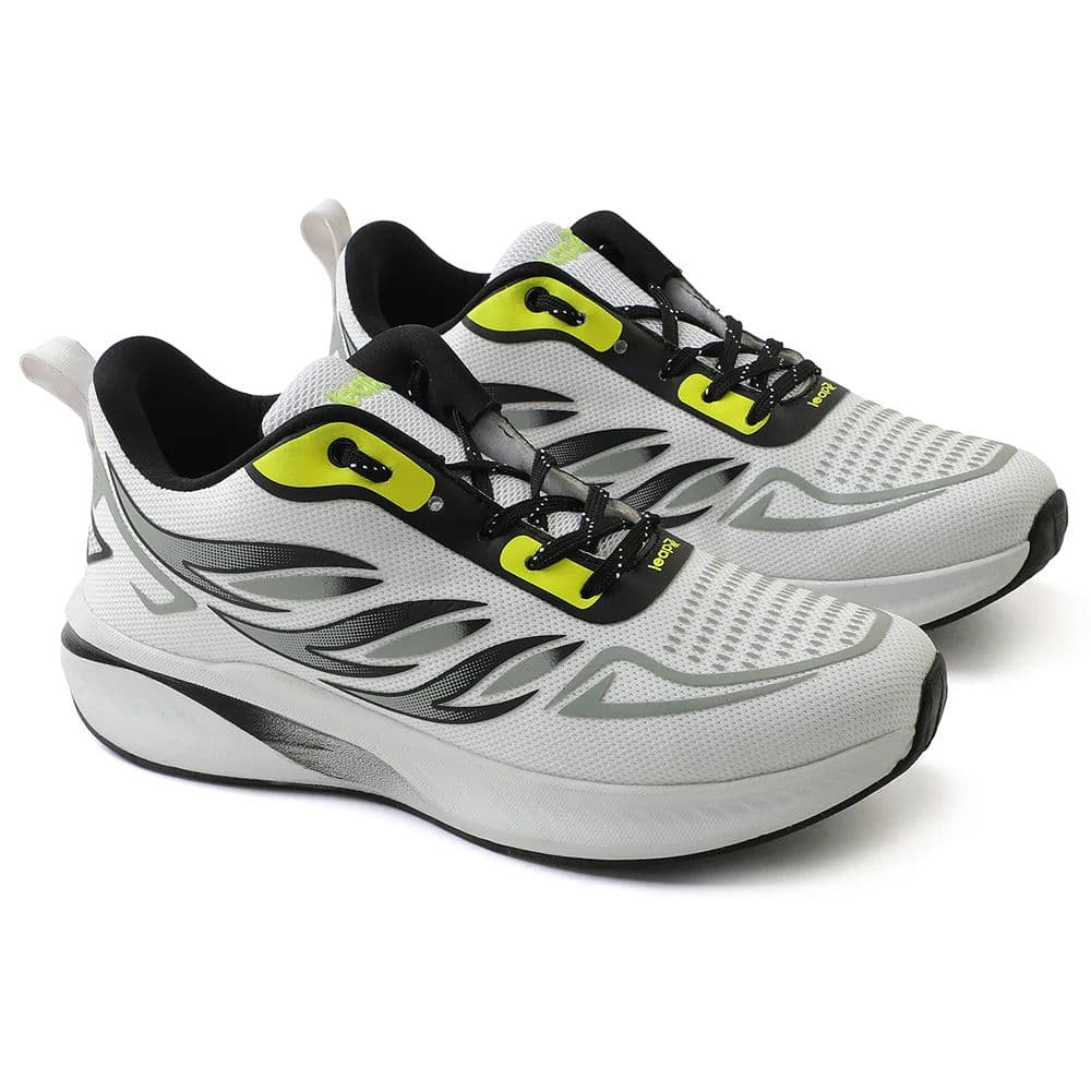 Leap7x White Sports Lacing Running Shoes For Men CASIO By Liberty — photo 5