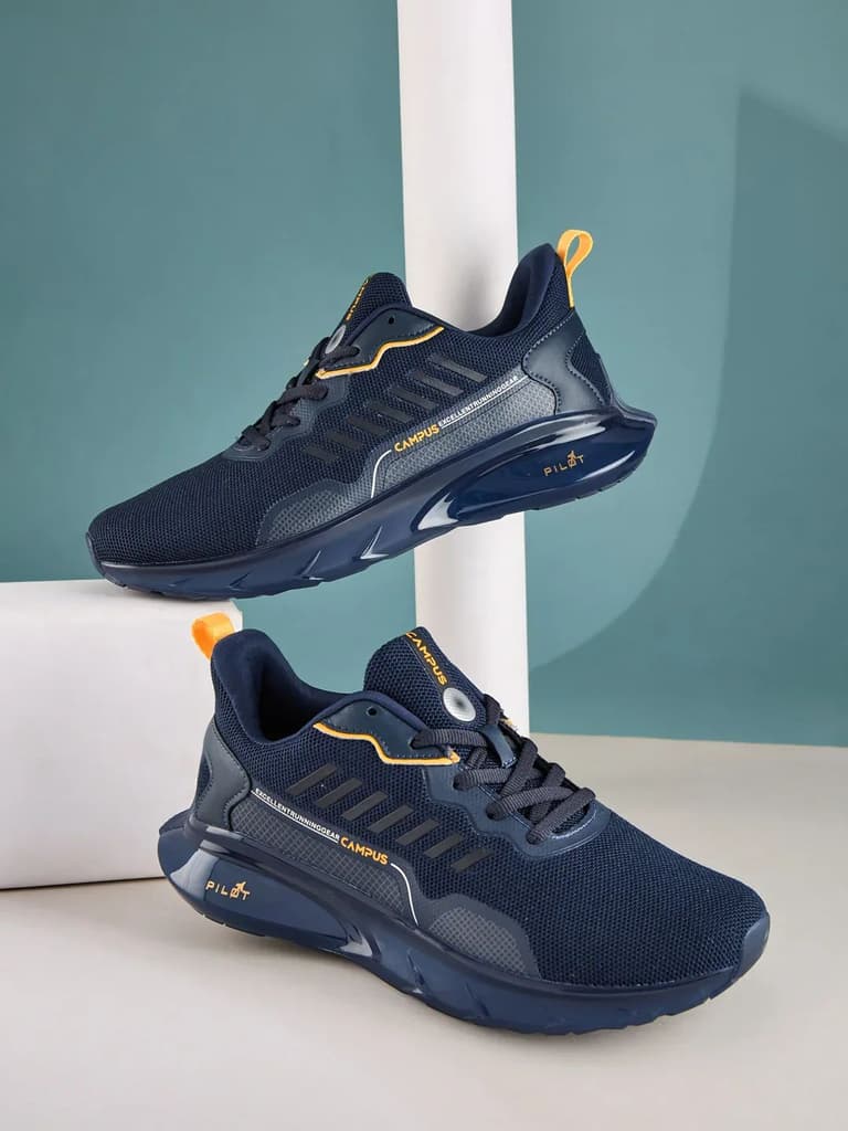 DECCAN Navy Men's Running Shoes