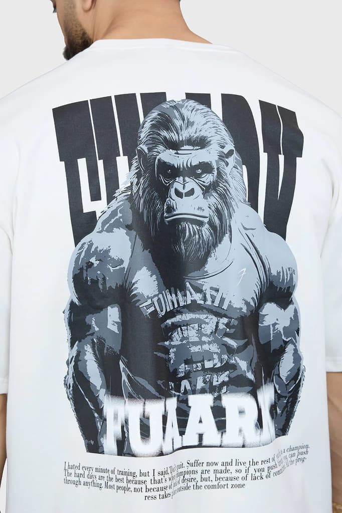 Gorilla Oversized T-shirt White — photo 2