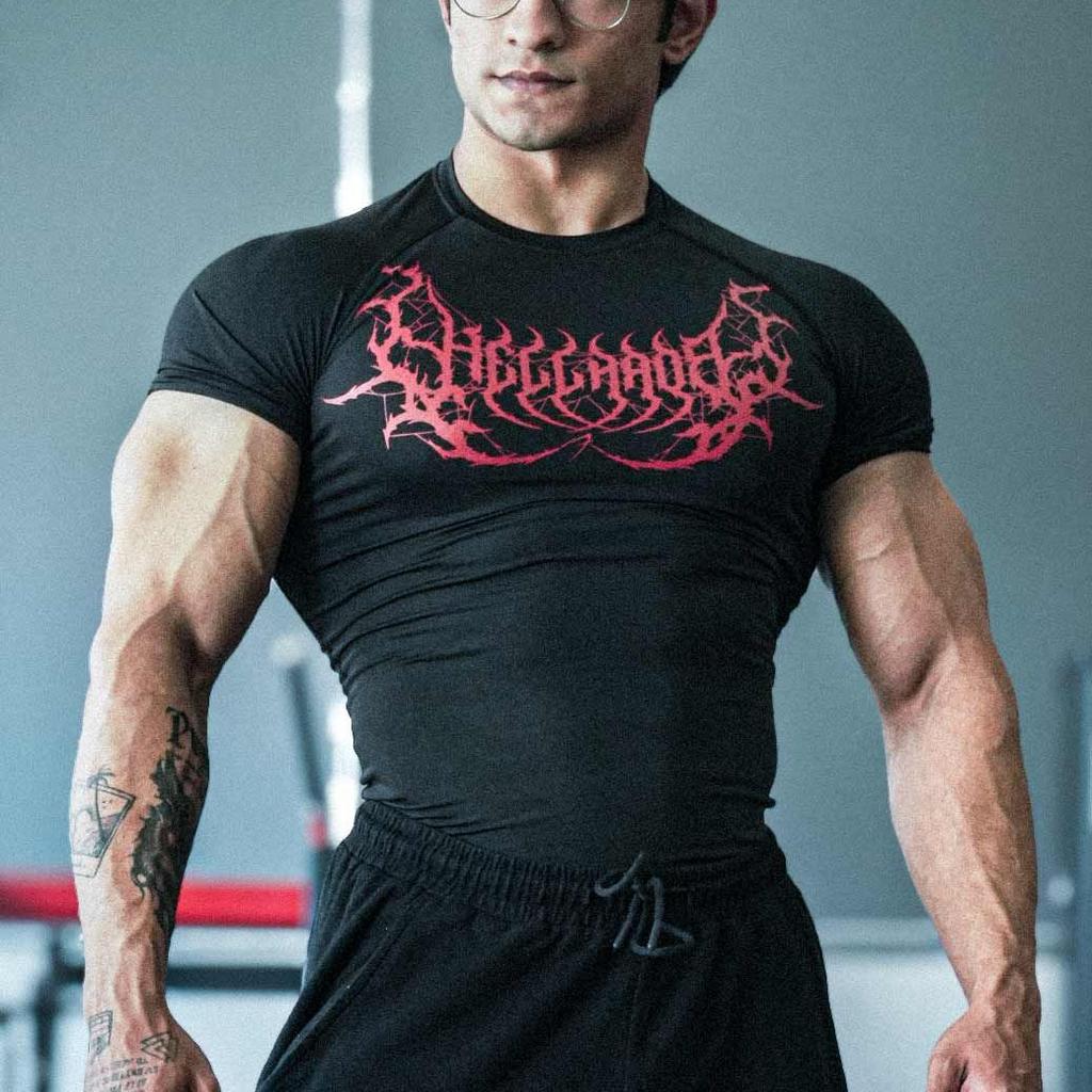 Hellborn Compression T-shirt Black/Red