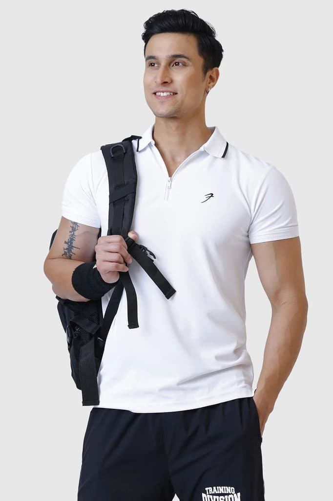 Stride Polo T-shirt White — S