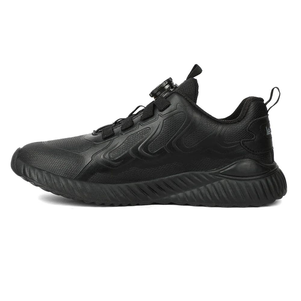LEAP7X Black School Non Lacing Walking Shoes for Kids NITKID-20E by Liberty — photo 8