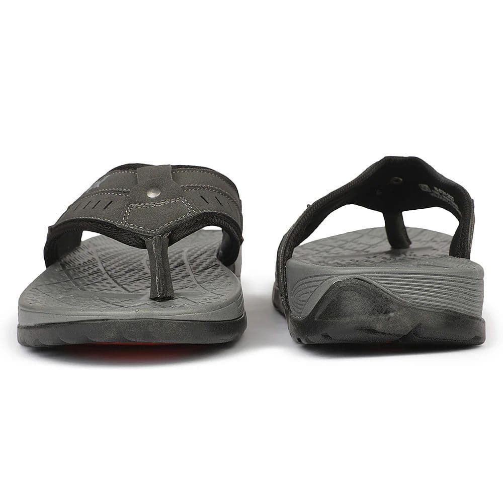Leap7X VELOCITY-1 EVA Dark Grey Casual Slippers for Men by Liberty — photo 7