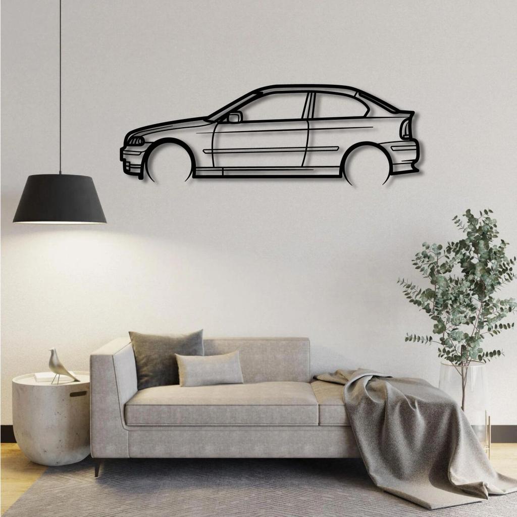 BMW E36 3 SERIES COMPACT 323TI METAL WALL ART — photo 2