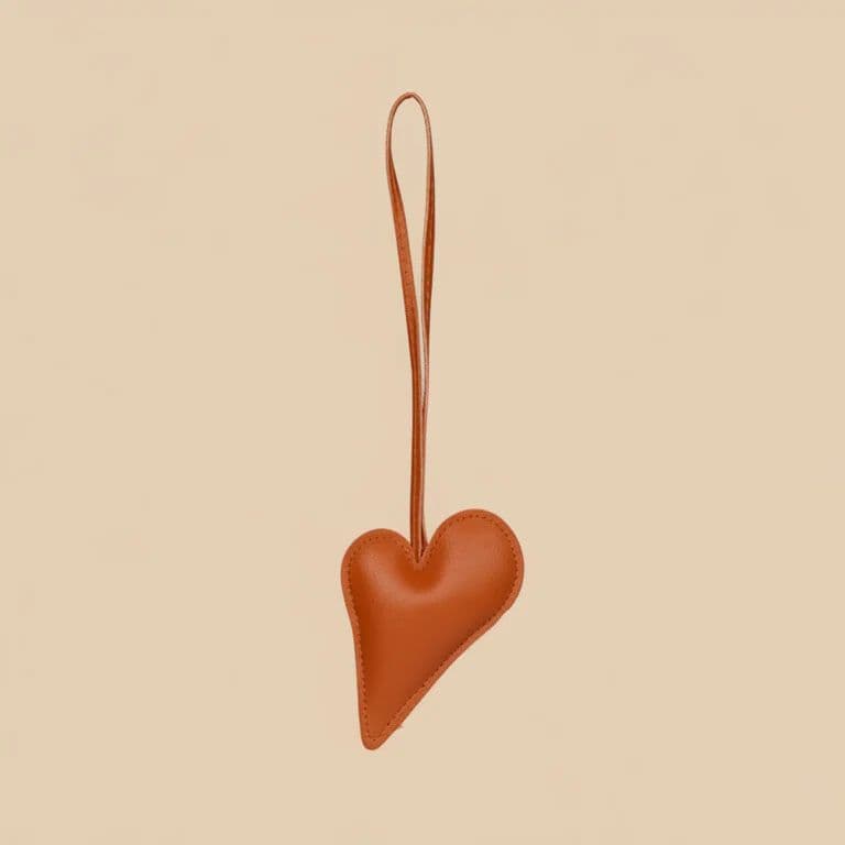 Big Heart Bag Charm - Orange — photo 6