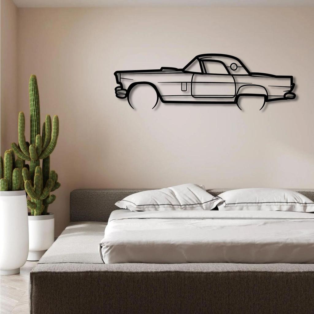 1957 FORD THUNDERBIRD METAL WALL ART — photo 3