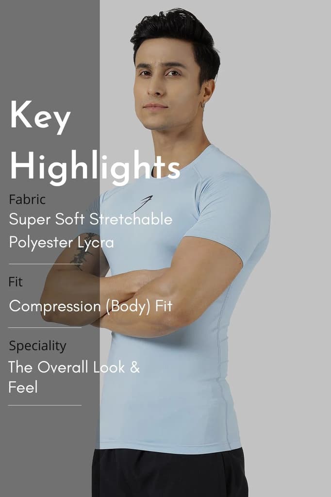 Compression T-shirt Glacial Blue — photo 7