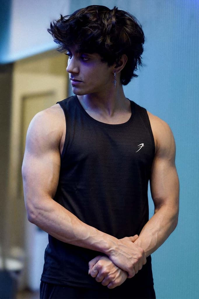 Ember Running Tank Black — S
