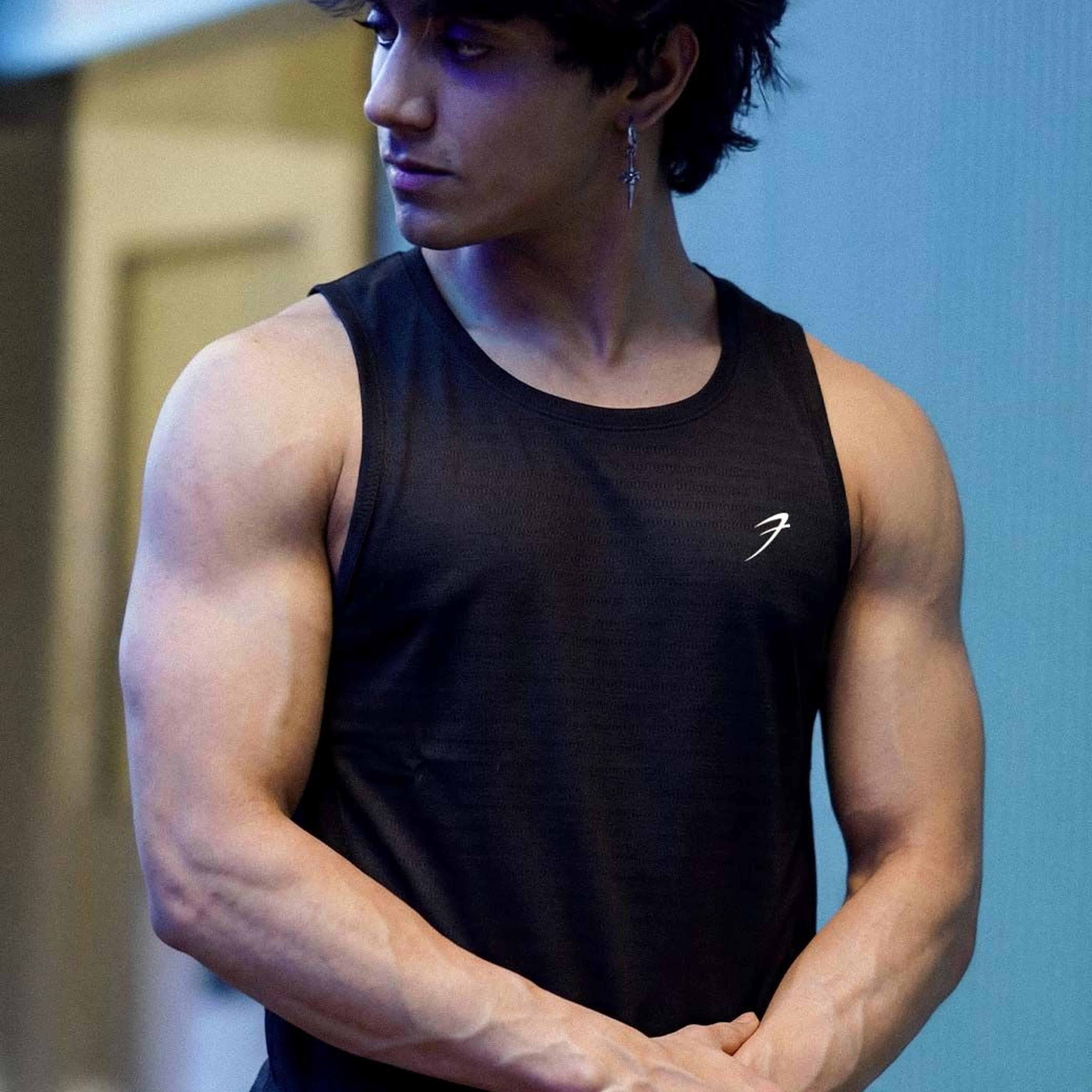 Ember Running Tank Black