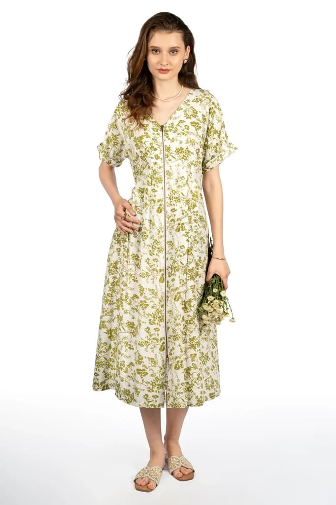 Everyday Ease Fit & Flare Midi Dress — photo 2