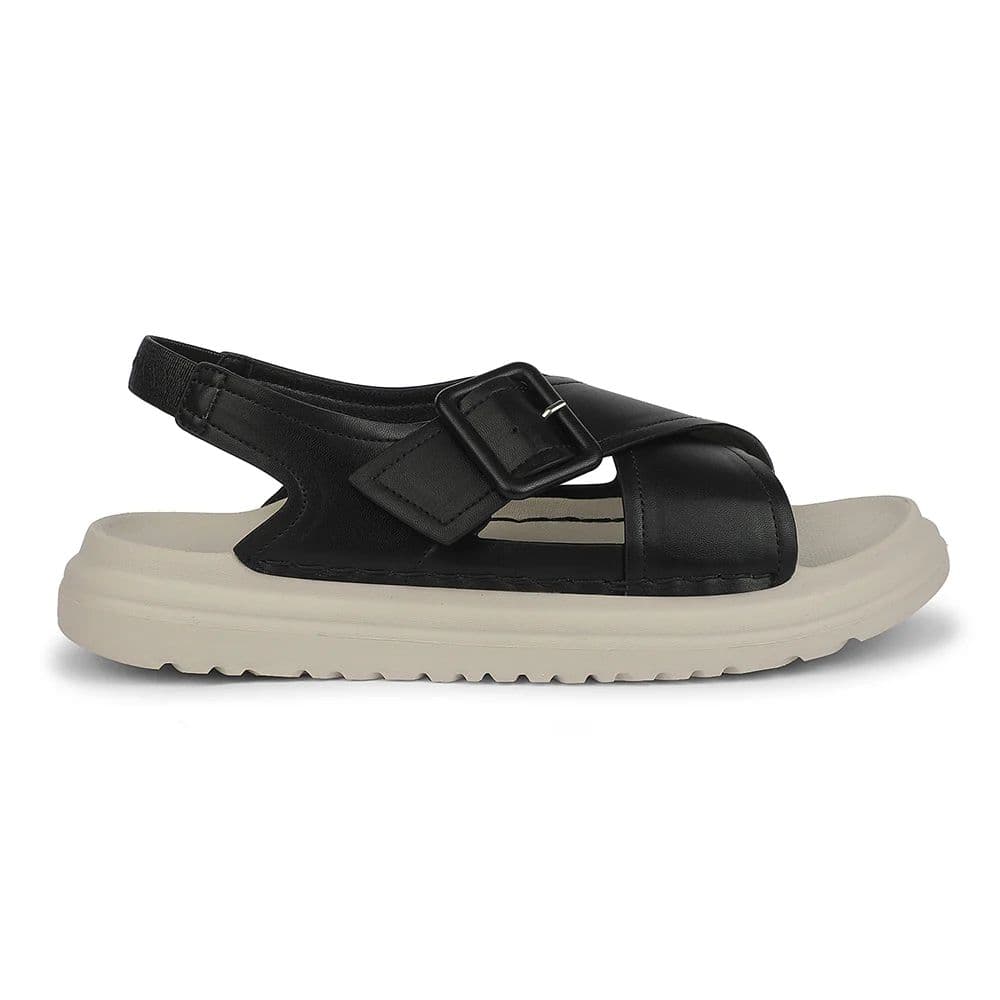 Healers Black Casual Flat Sandal for Women ZQ-DMSN-06 by Liberty — photo 2