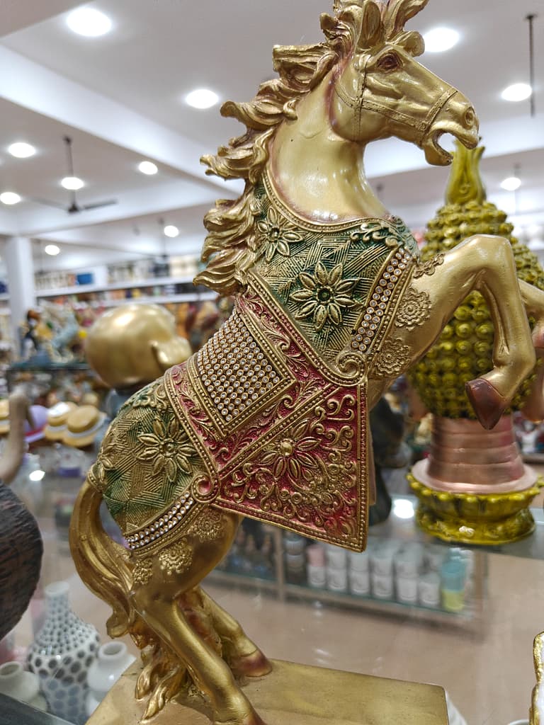 Gold Horse Statue | Decorative | Gold | Horse
