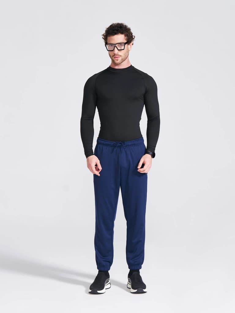 Men's Navy Regular Fit Track Pants — photo 7