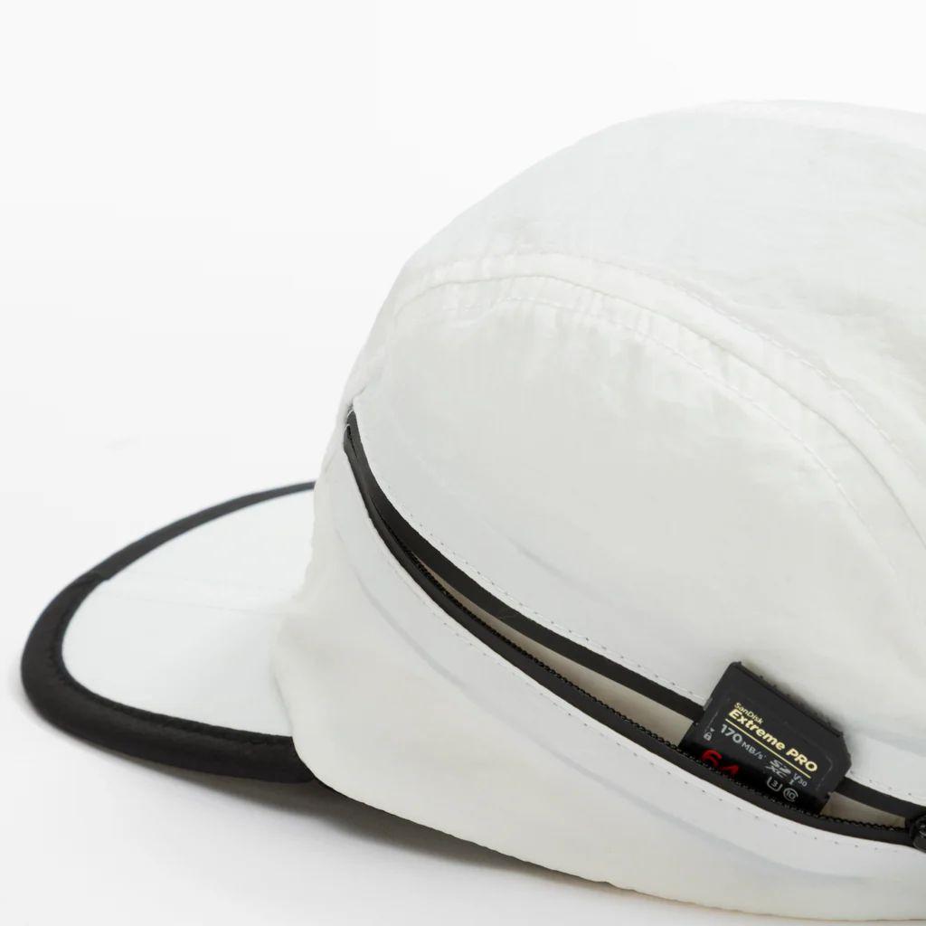 Foldable Outdoor Cap with Pocket // White