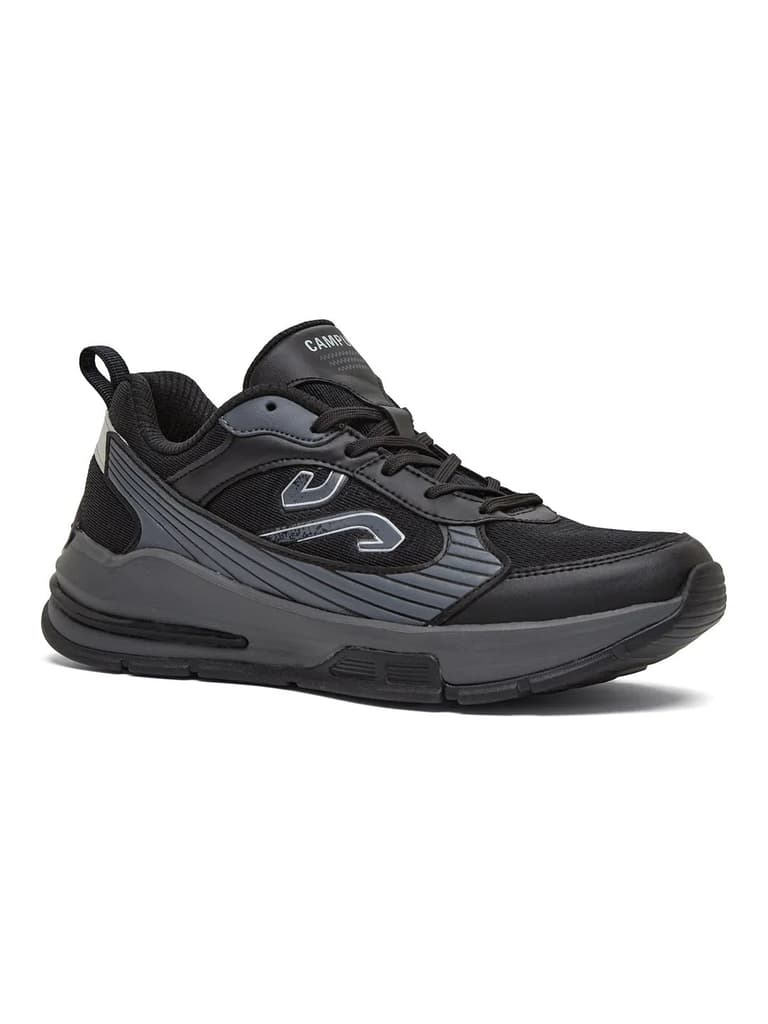 DENRO Black Men's Sneakers — Black / 6