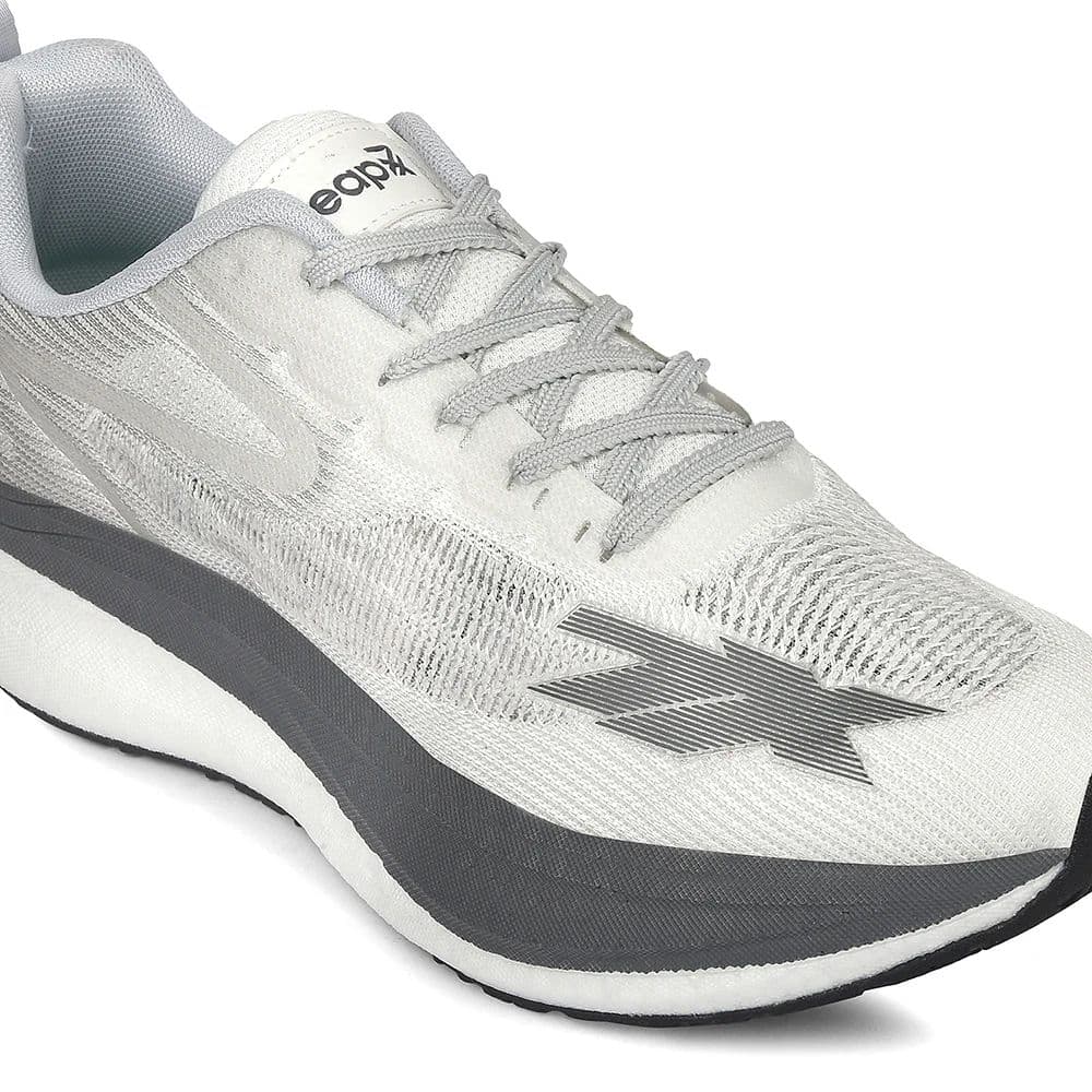 Leap7x White Sports Lacing Running Shoes For Men XLM-02 By Liberty — photo 4