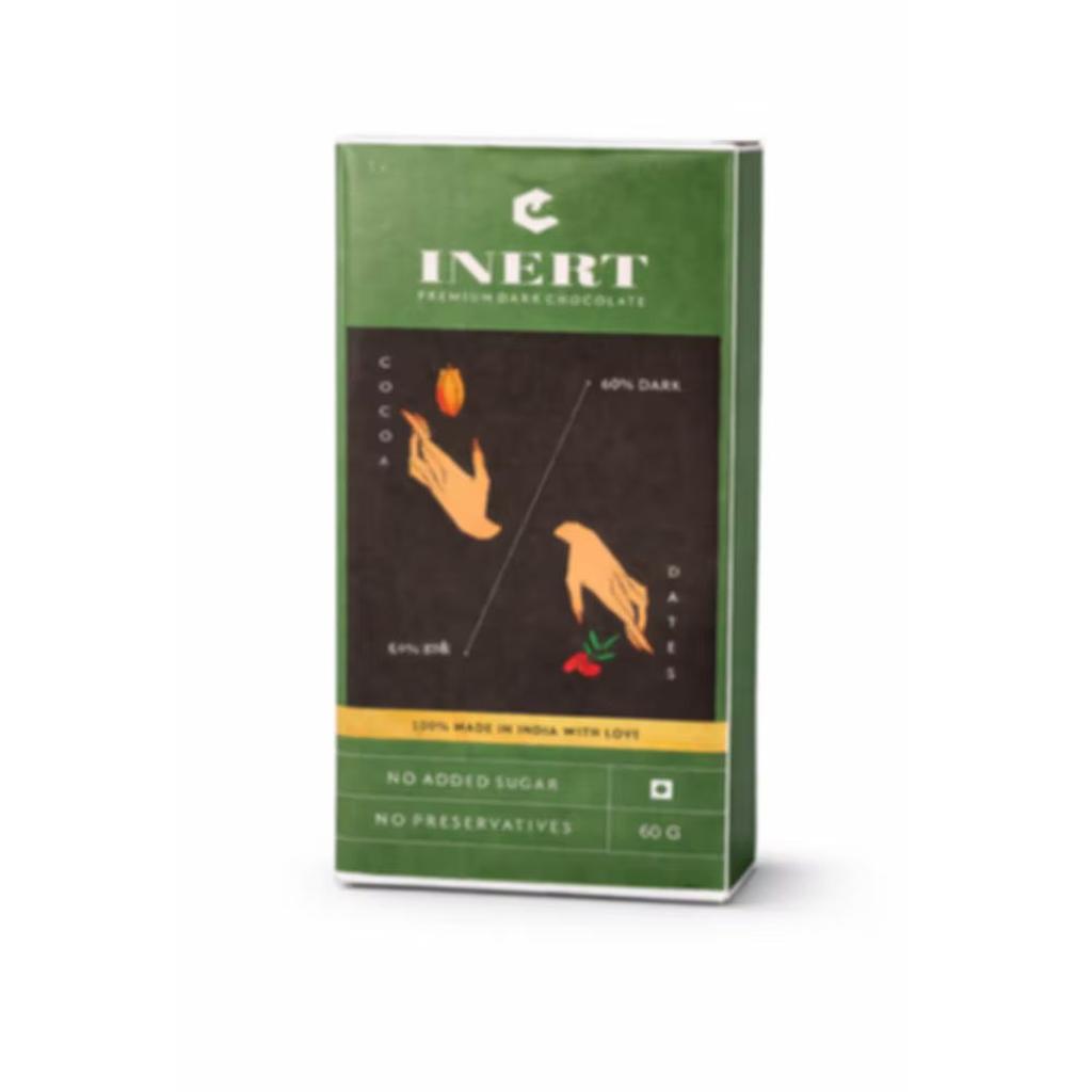60% Dark Chocolate: 60g Bar
