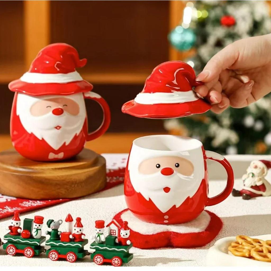 Santa Christmas Ceramic Mug | Festive Hot Chocolate & Coffee Mug — photo 2