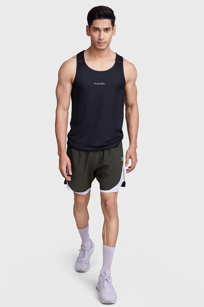 2 in 1 Mesh Shorts Olive — photo 2