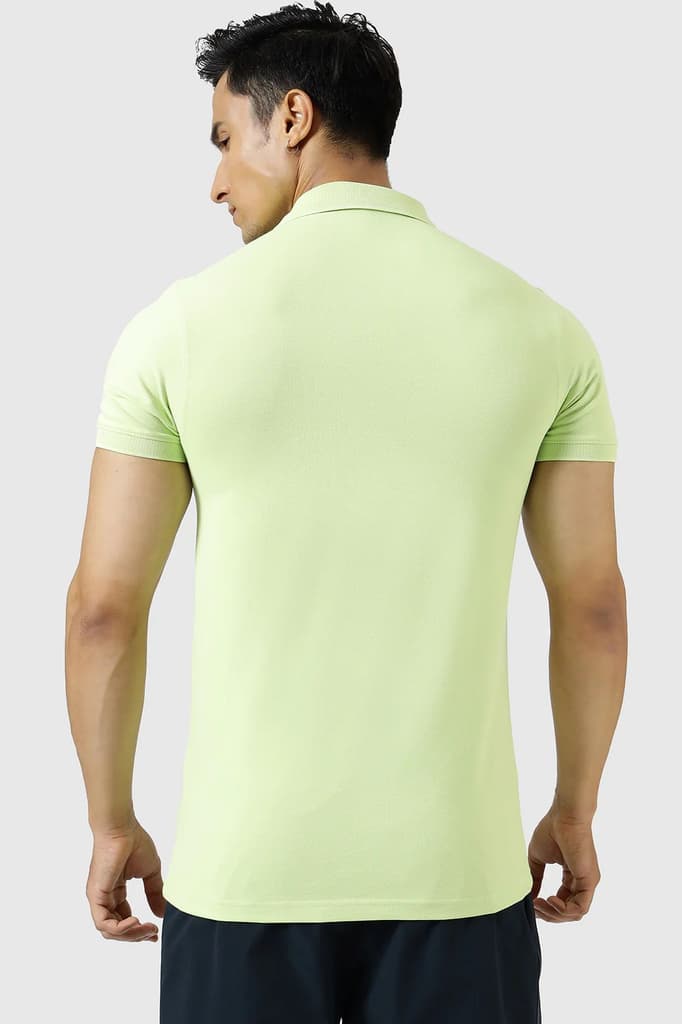 Aura Polo T-shirt Lime — photo 5