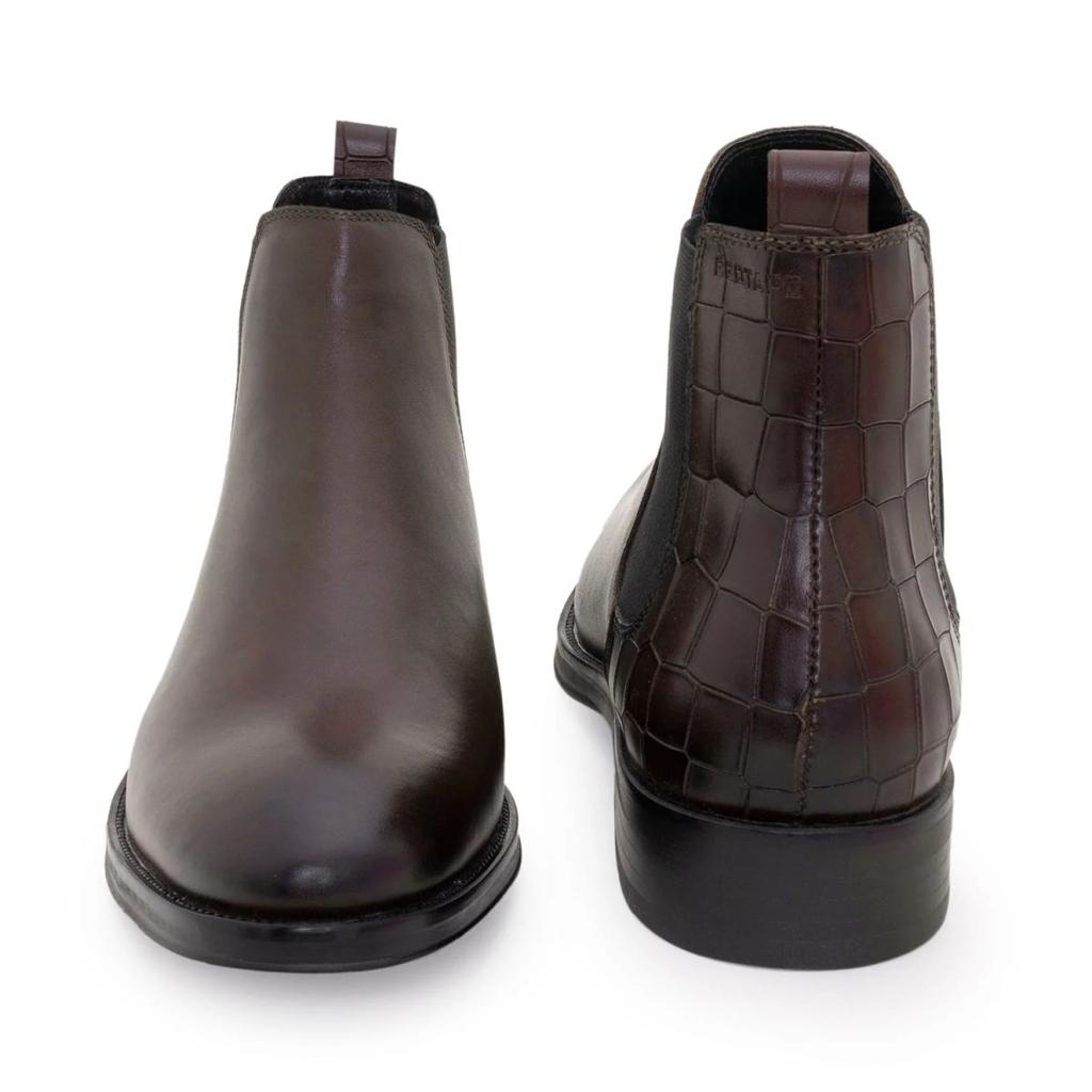 Chelsea Boots for Men in Burgundy | Formal High-Top Boots. — photo 4