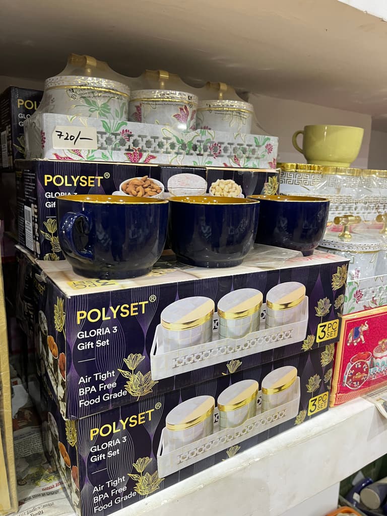 Polset 3-Pack Glass Coffee Mugs | Mug | Glass | Blue | White