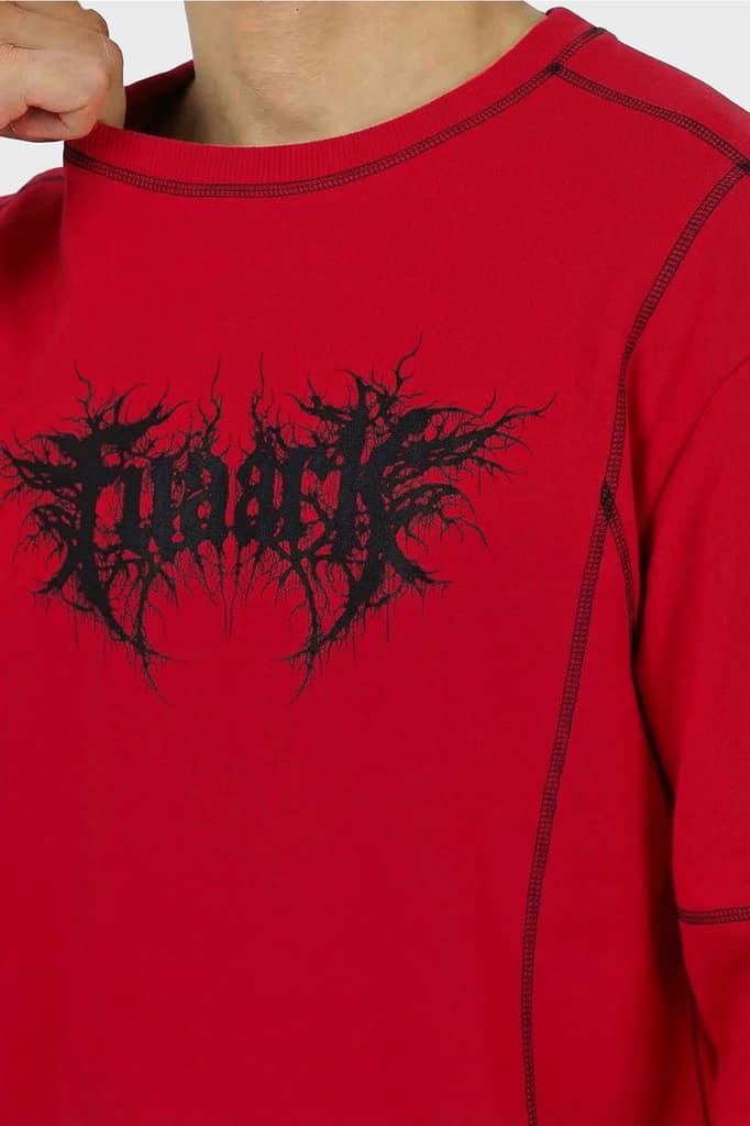 Primal Code Oversized T-shirt Red — photo 4