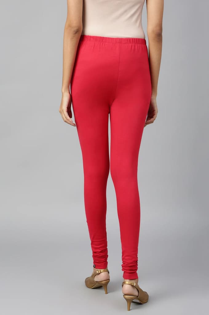 Red Skin Fit Churidar — photo 3
