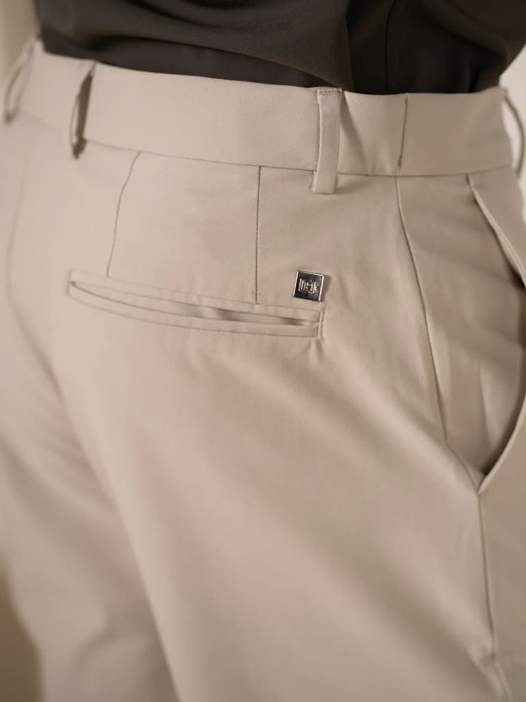 Essential Beige 925 Relaxed Fit Smart Formal Trousers — photo 6