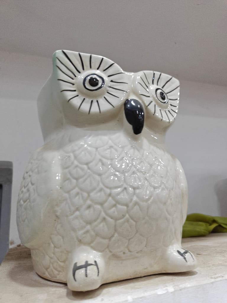 White Owl Mug | Ceramic | White | Decorative