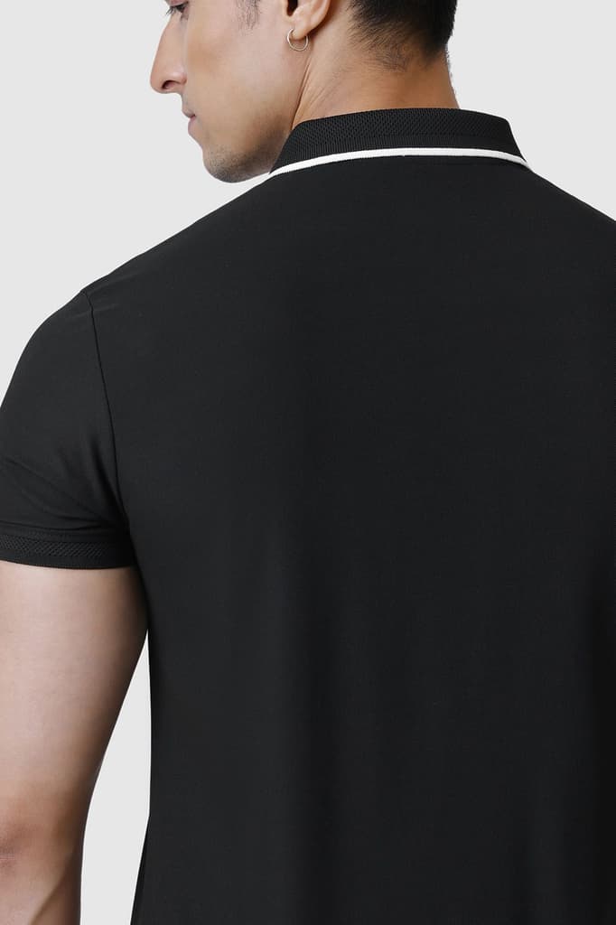 Stride Polo T-shirt Black — photo 4